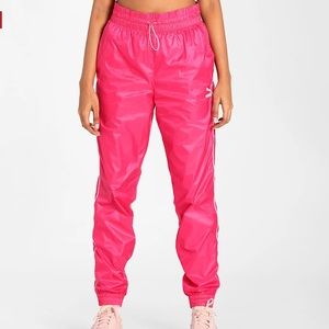 NWT hot pink puma track pants